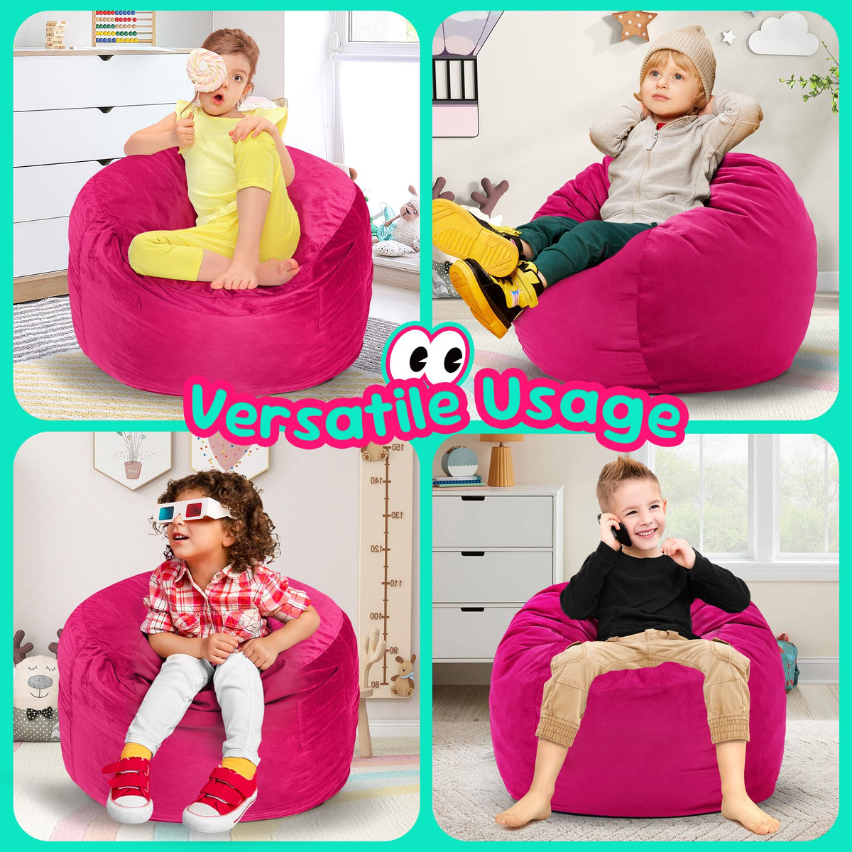 Hobestluk chair in living room playing area for relaxation, gaming, or reading