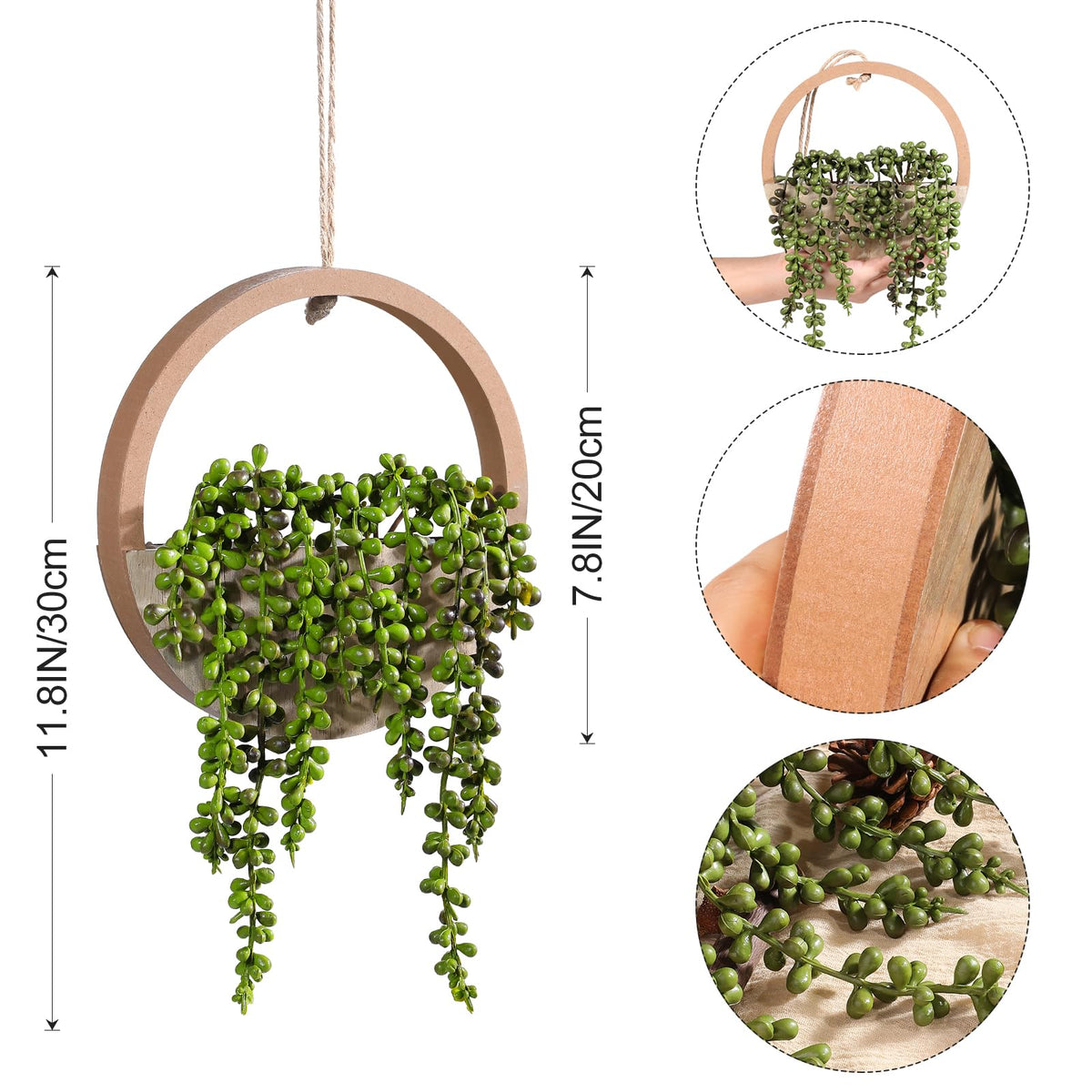 Hobyhoon wall decor pearls arrangement adds natural accent to any room