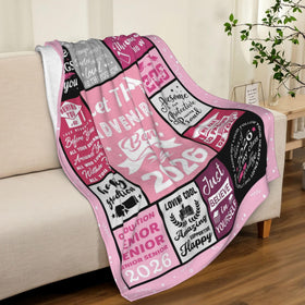 Hocgiwd graduation blanket design, soft texture for cozy evenings at home.