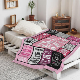 Hocgiwd graduation blanket design full view, perfect gift for graduates.