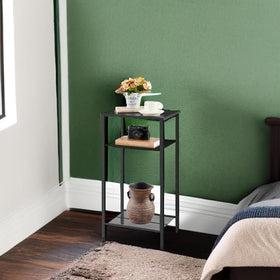 Hoctieon 3-tier end table easy to assemble in minutes.