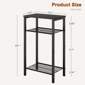 Hoctieon 3-tier end table complements living room styling.