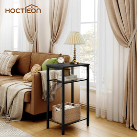 Hoctieon end table open shelves ideal for books and small decor.
