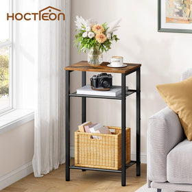 Hoctieon end table with middle shelf storage for organization and access.