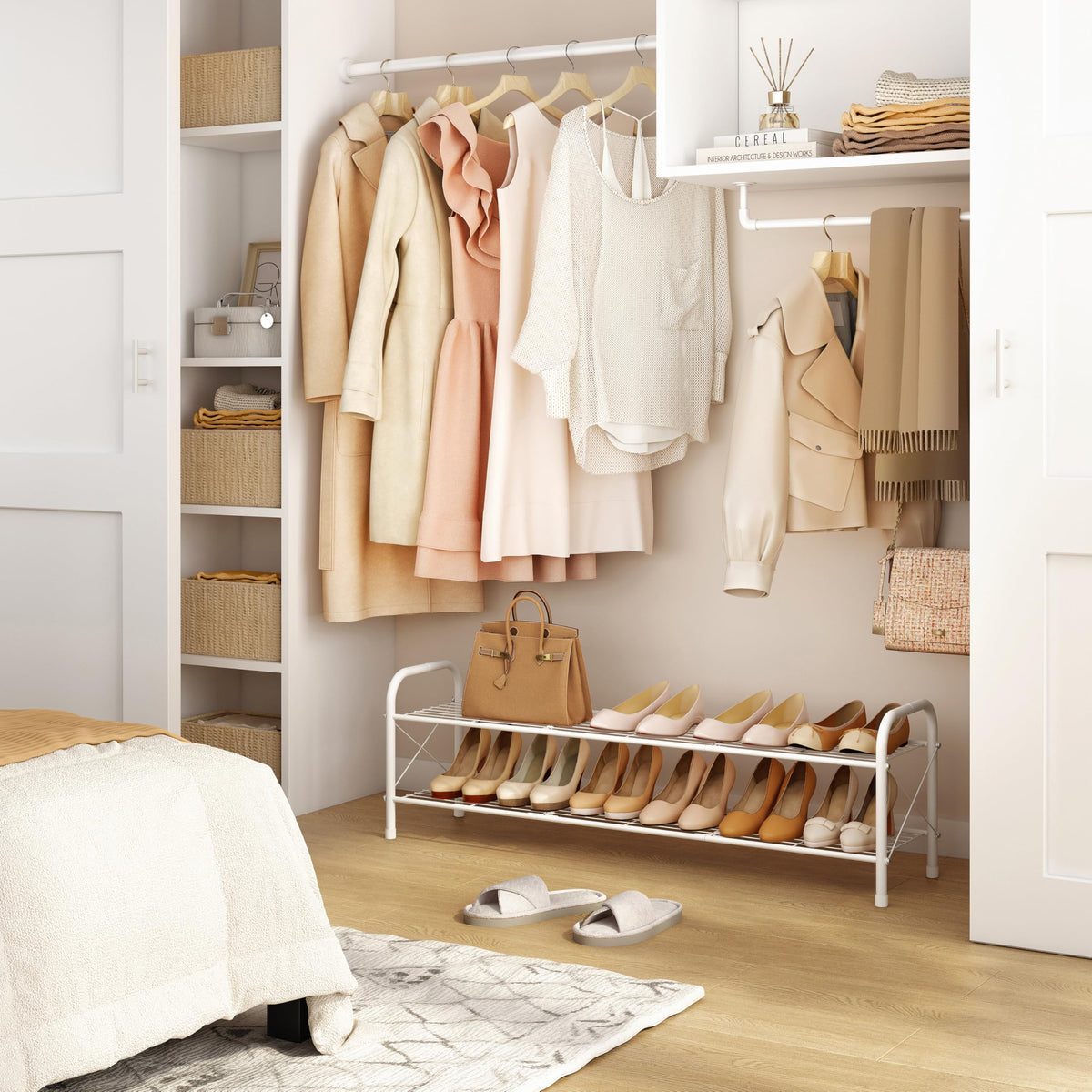 Hoctieon Entryway Storage Shelf keeping mudroom essentials tidy and accessible