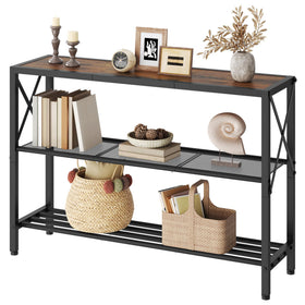 Hoctieon 3-tier storage for books and decor in living room