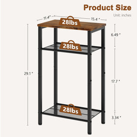 Hoctieon narrow sofa table fits small spaces while preserving floor space.