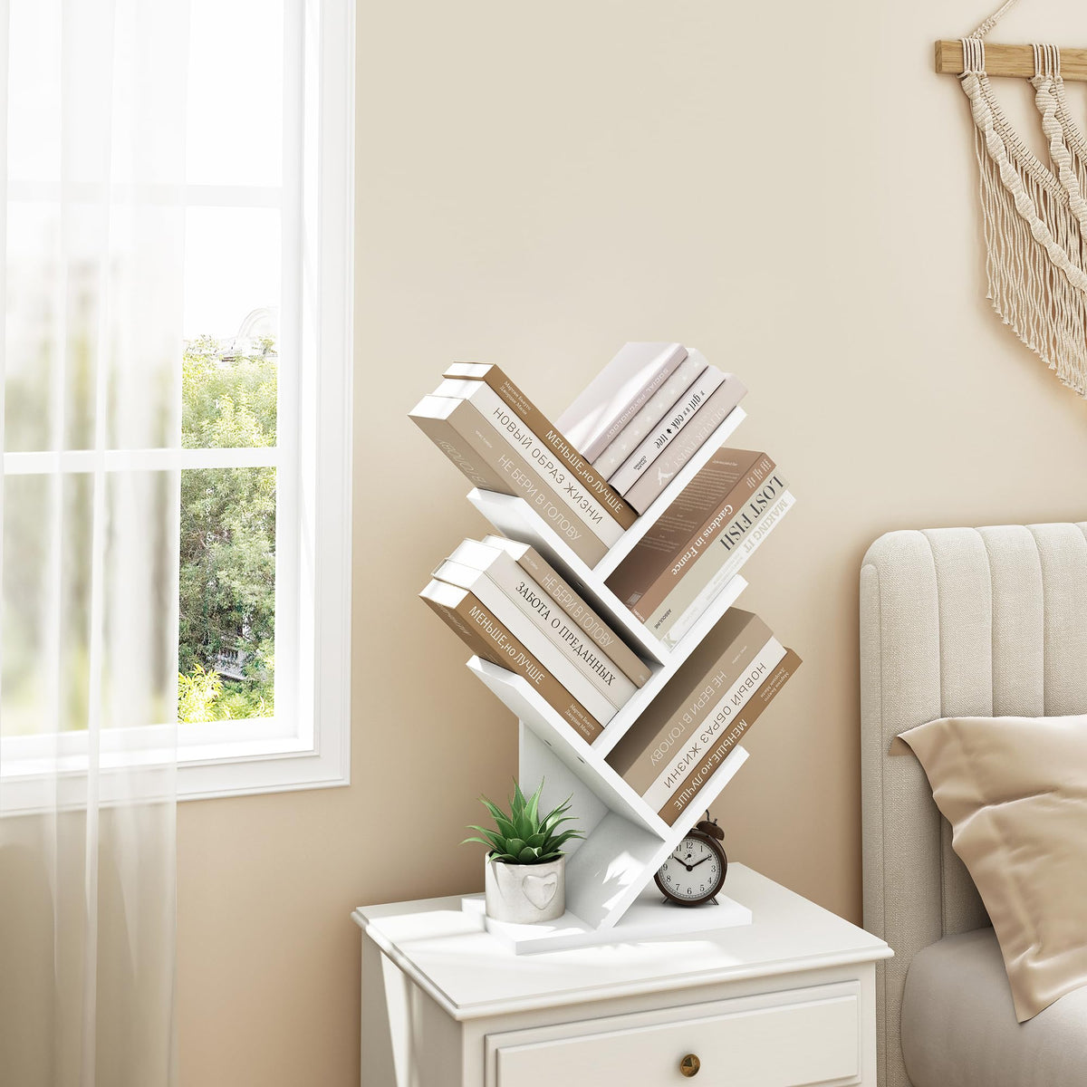 Hoctieon tree bookcase assembly instruction guide for quick setup