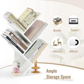 Hoctieon tree bookcase corner fit in small spaces