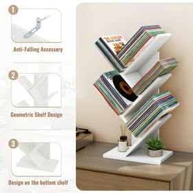 Hoctieon tree bookcase in living room display setup