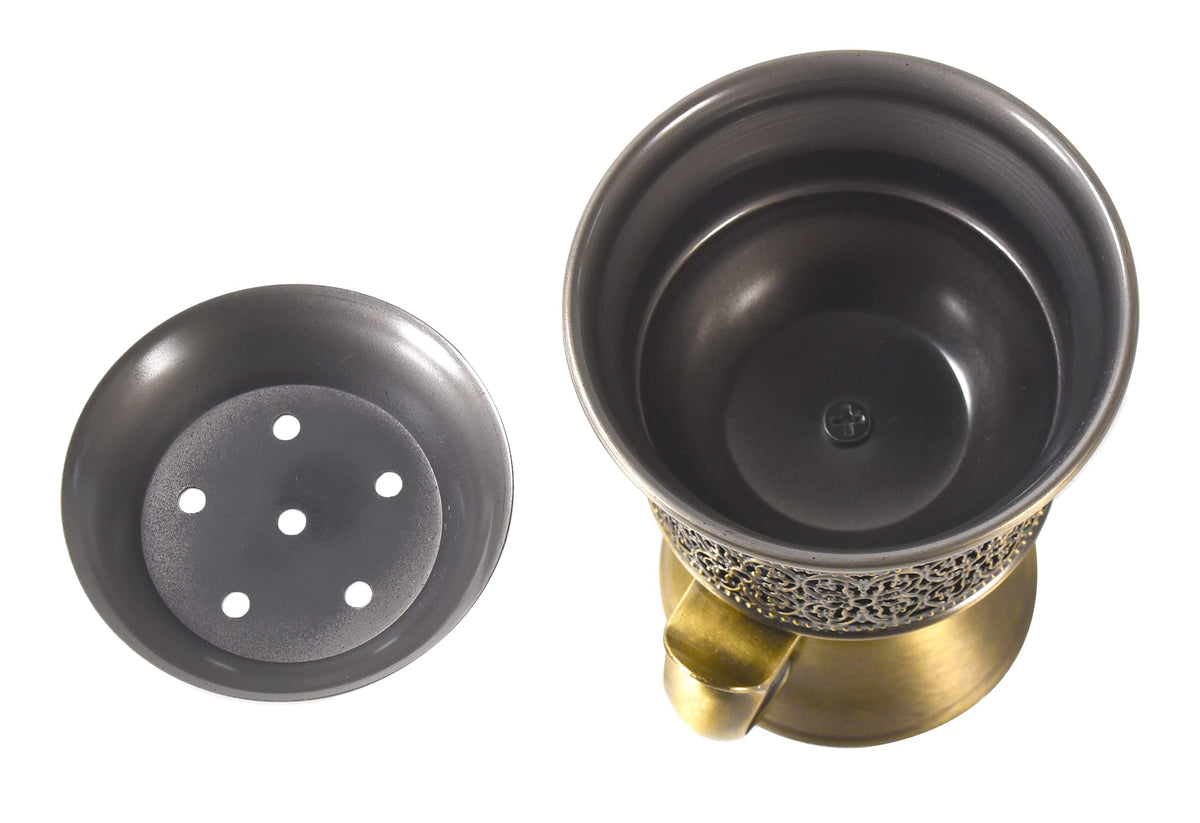 HOCUROAY sturdy 33mm charcoal disc compatible burner for steady aroma.