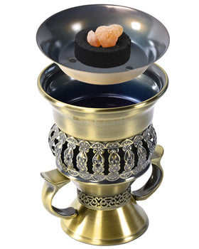 HOCUROAY Bakhoor burner supports 33 mm charcoal discs for steady burn.