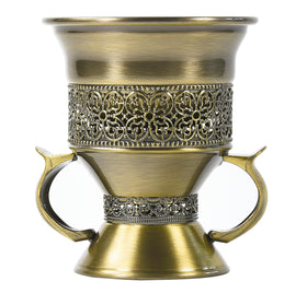 HOCUROAY metal bakhoor burner showing removable ash tray for easy cleaning.