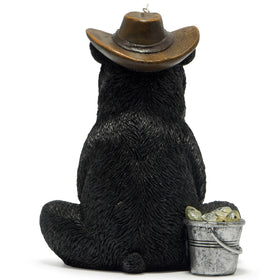 Hodao bear fishing decoration in living room boosts playful vibe.