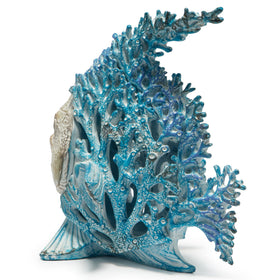 Hodao coral reef statue evokes ocean storytelling on shelves or countertops