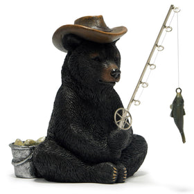 Hodao dominant bear debut with hat adds forest charm to living room display.