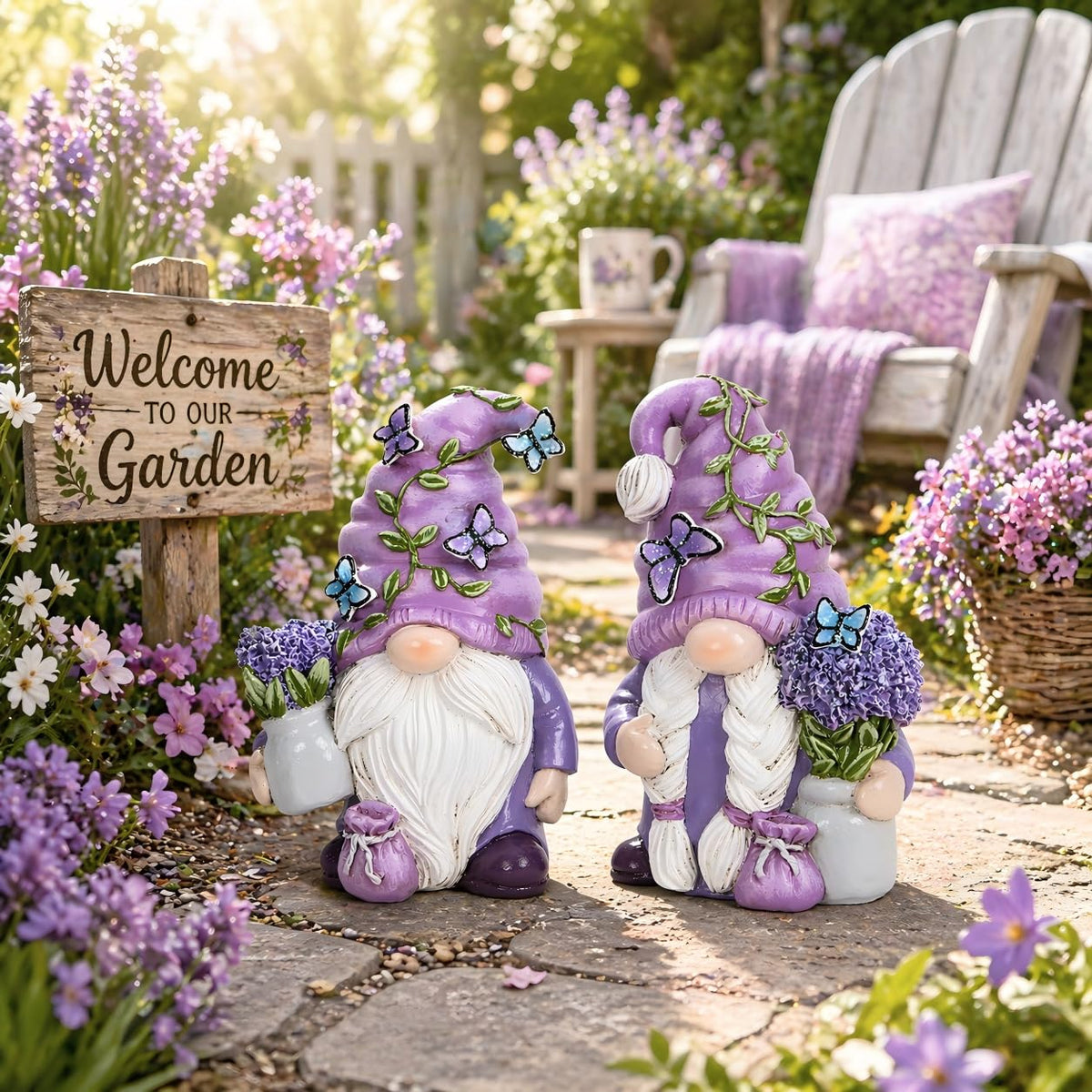 Hodao Lavender Dream Gnome green leaves accent for a fresh garden touch