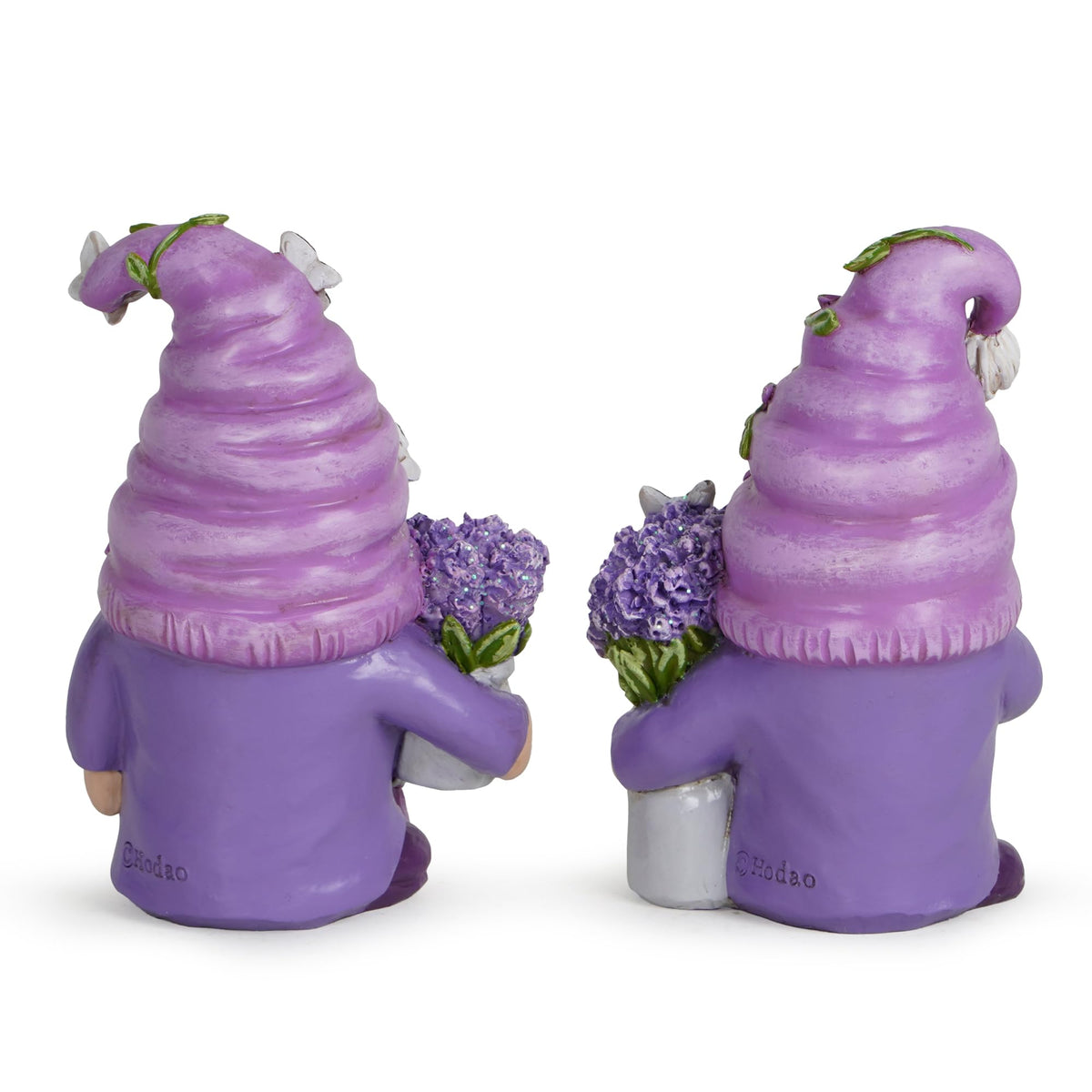 Hodao Lavender Dream Gnomes for garden display and outdoor corners