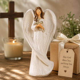 Hodao Mother's Day gift angel figurine honoring a mother's devotion