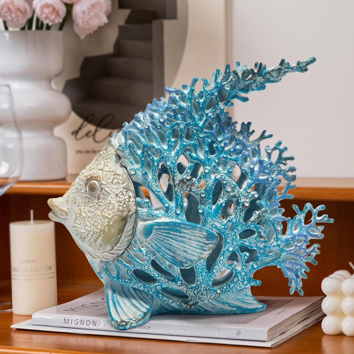 Hodao summer coastal decor piece brings seaside mood to bathroom or office