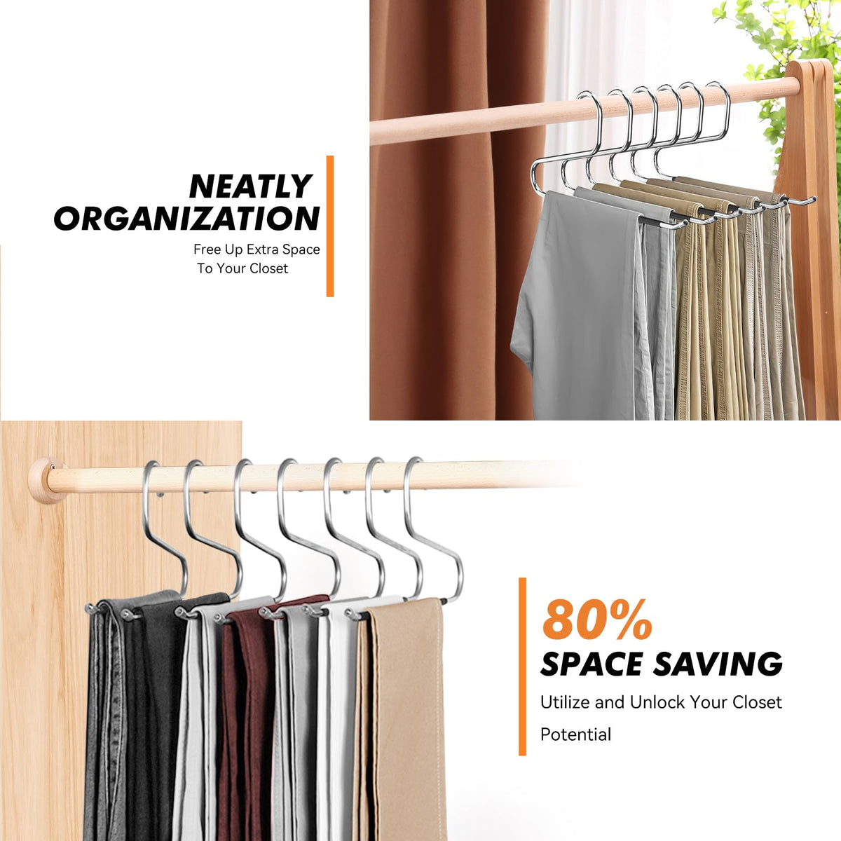 Hodola protective rubber tips guard garment edges during everyday closet use