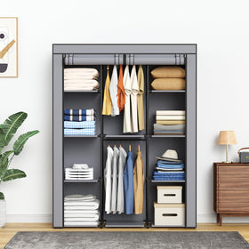 HODYANN dust cover rolled open showing easy access to clothes