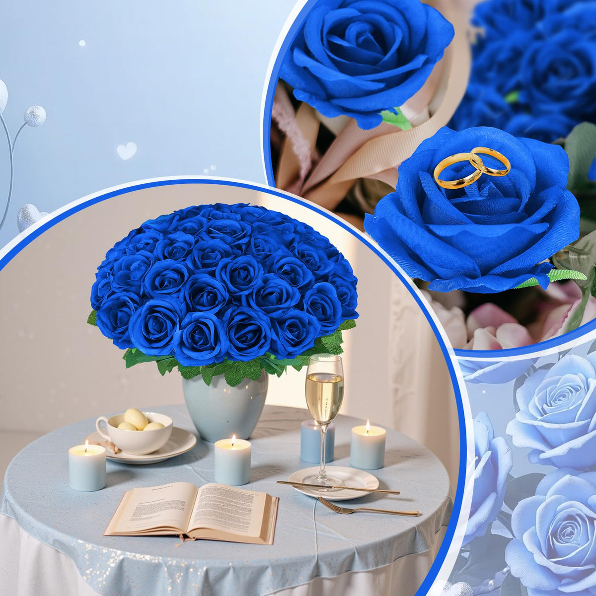 Hoemwarm artificial rose leaves add realistic greenery for tables and walls.