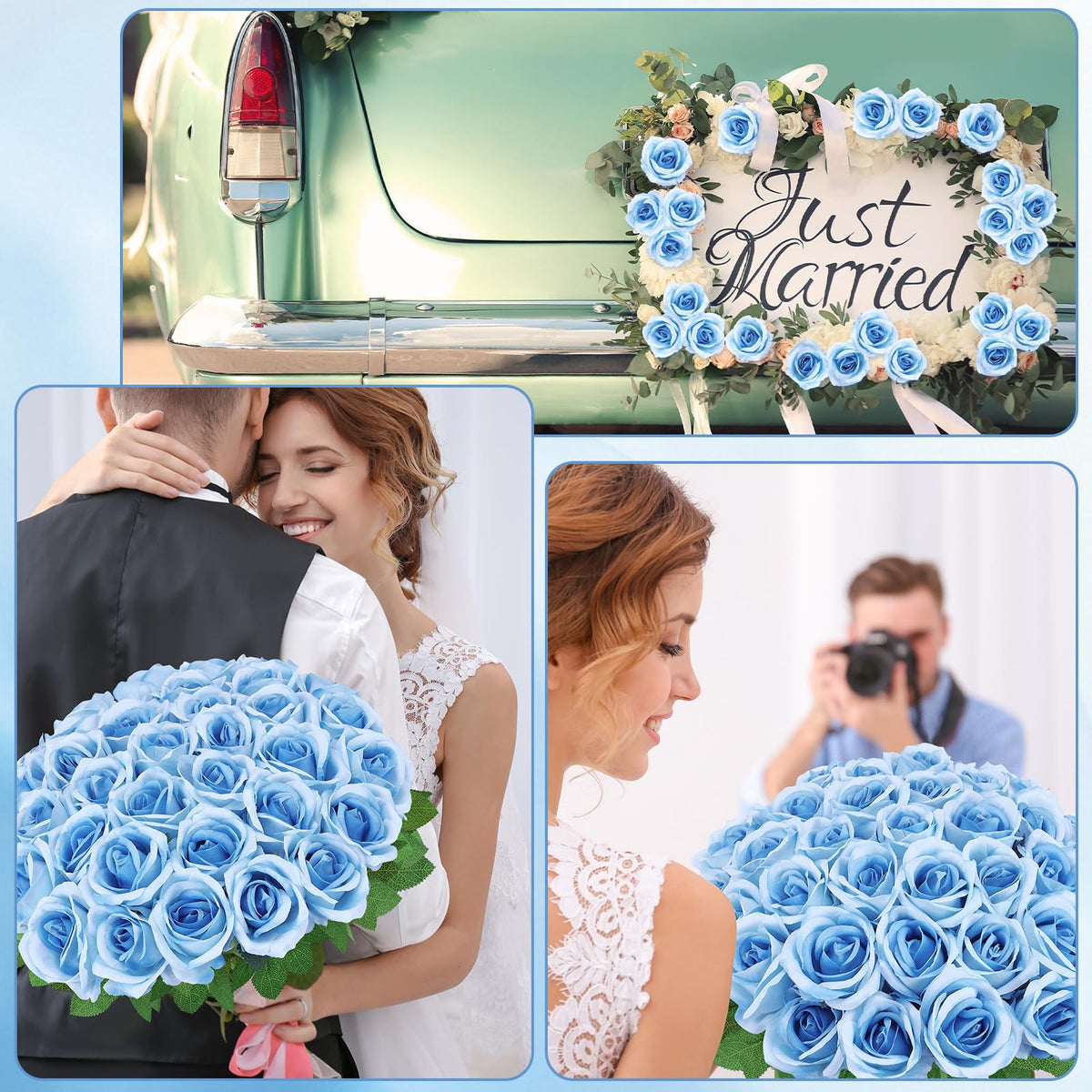 Hoemwarm durable faux roses for DIY decor and events.