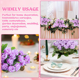 Hoemwarm faux roses offer low maintenance and vibrant color.