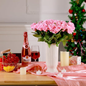 Hoemwarm rose bouquet centerpieces with durable, flexible stems