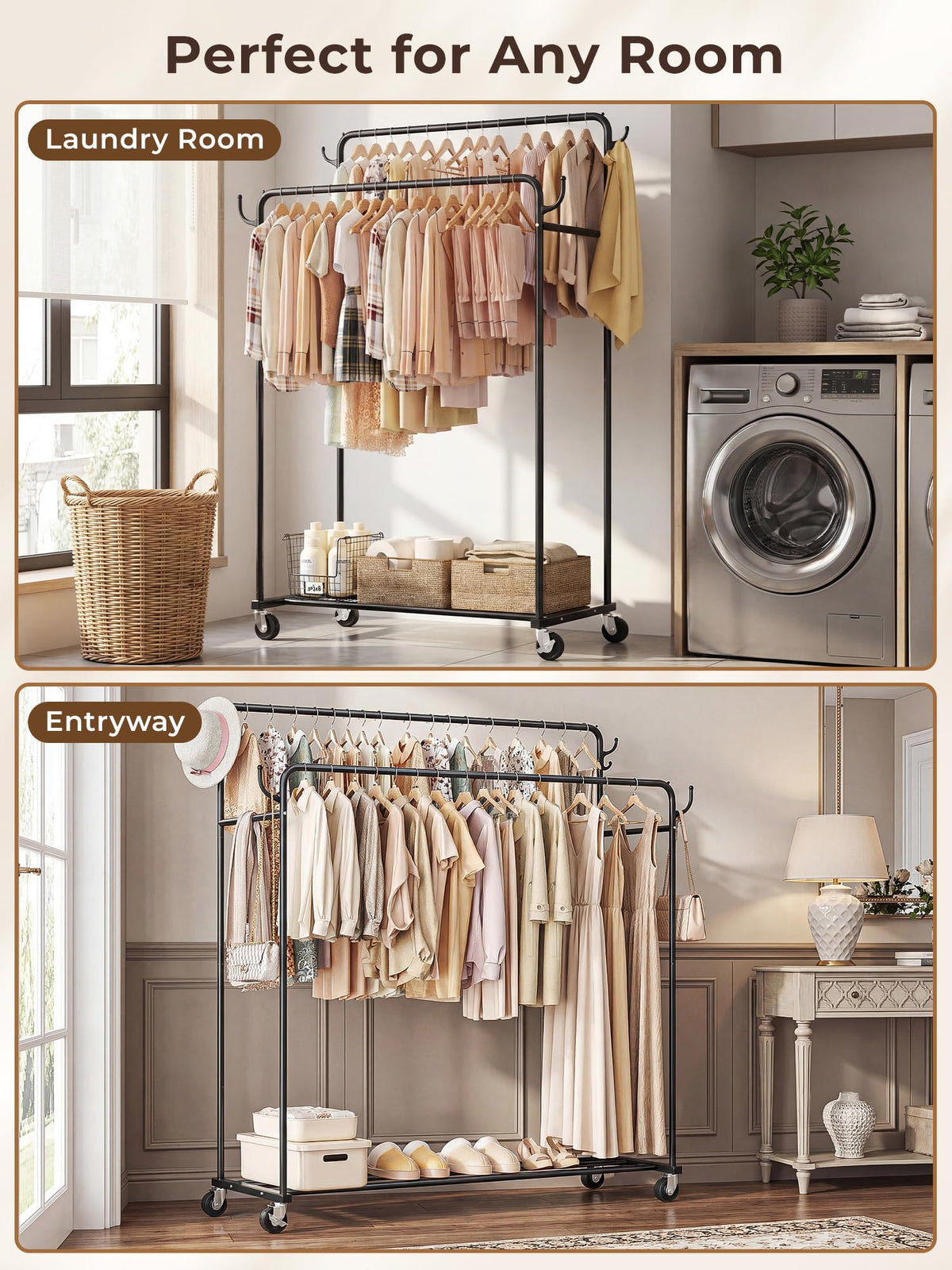 HogHow ideal in bedrooms and dorms with freestanding setup