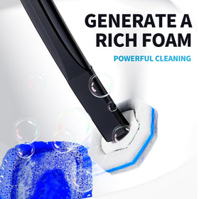 Hohoky 17-inch extended wand reaches under the toilet rim for deep cleaning.