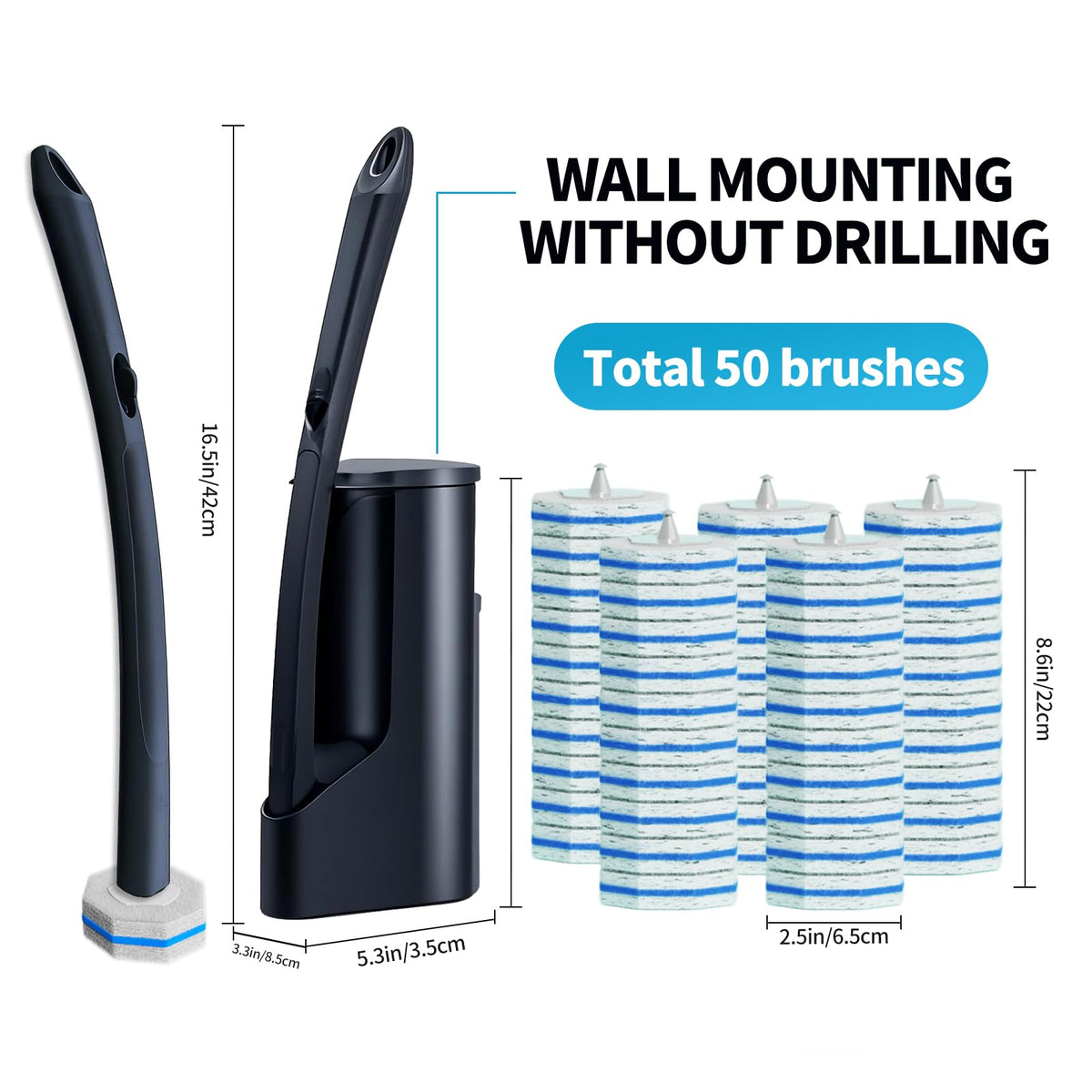 Hohoky 50 disposable refills ensure quick, hygienic replacements.