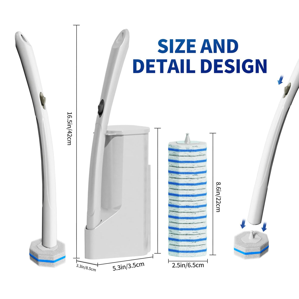 Hohoky 17-inch extended handle for hard-to-reach areas