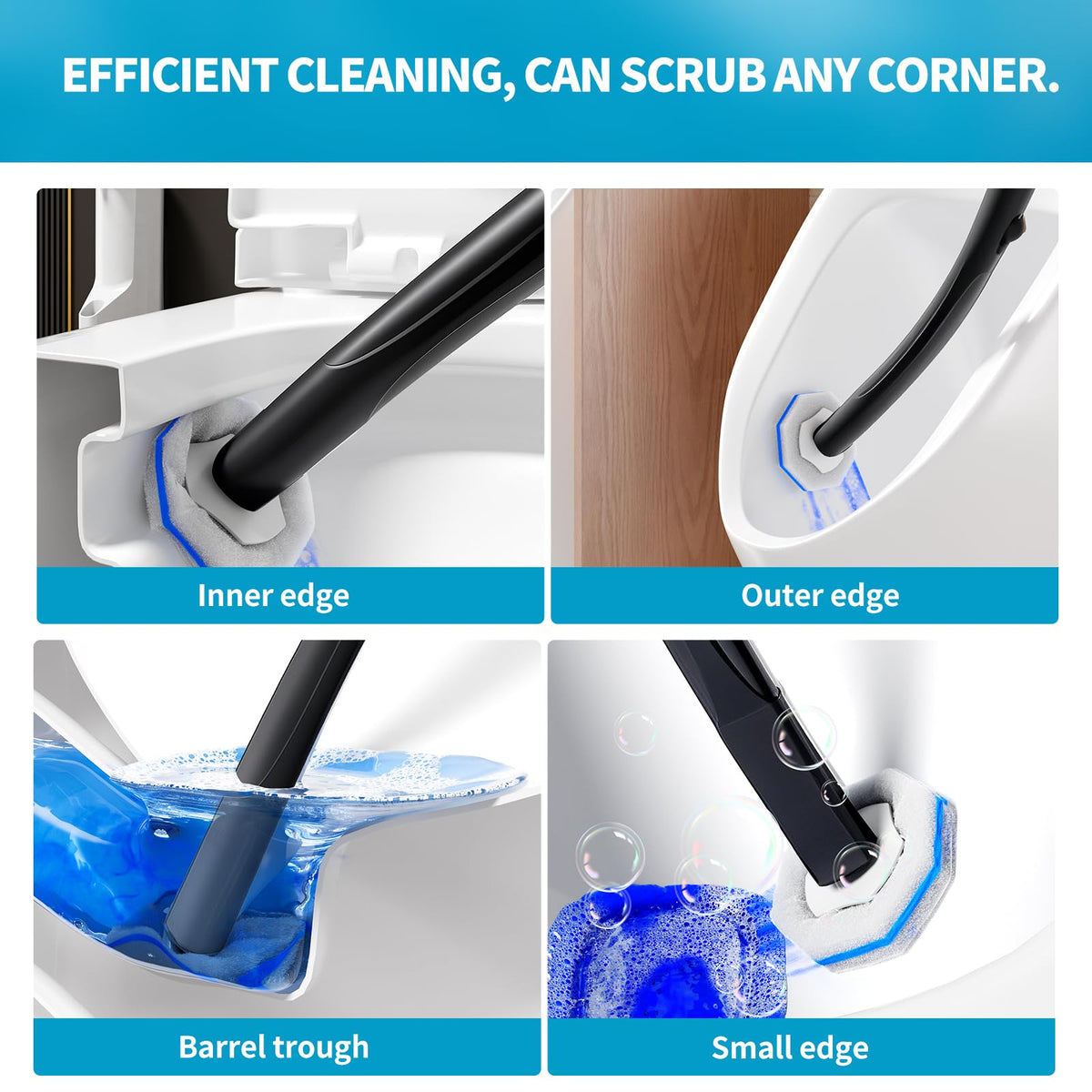 Hohoky soft scrubbing pad protects glaze during cleaning.