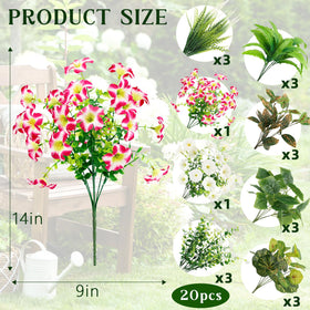 HOHOTIME eucalyptus-tea-flowers add natural texture and year-round greenery outdoors