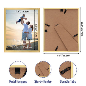 Hoikwo gold frame close-up shows slim border details and premium gold finish
