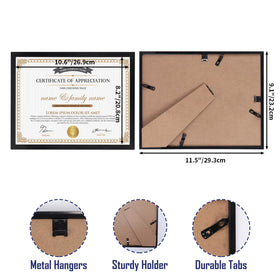 Hoikwo back-tabs enable quick, tool-free certificate insertion.