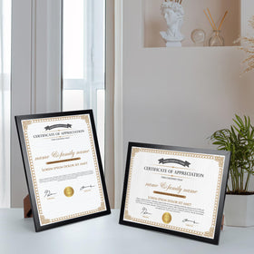 Hoikwo certificate frame set ideal for diplomas and awards.
