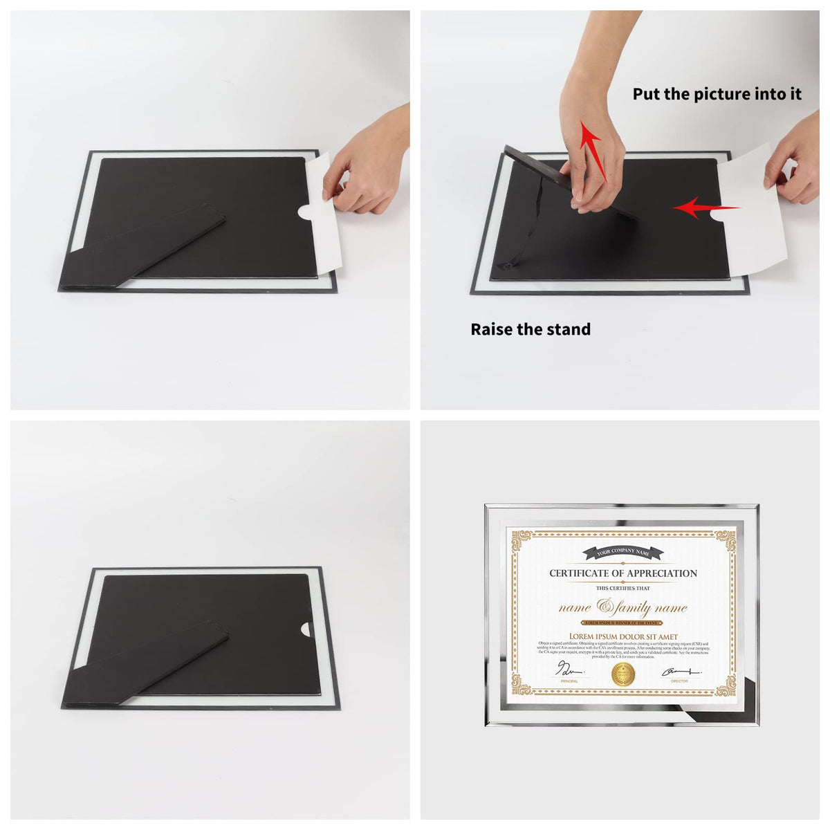 Hoikwo packaging six frames neatly protects frames during shipping.