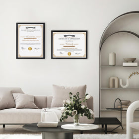 Hoikwo frames offer flexible wall-hanging or tabletop display.