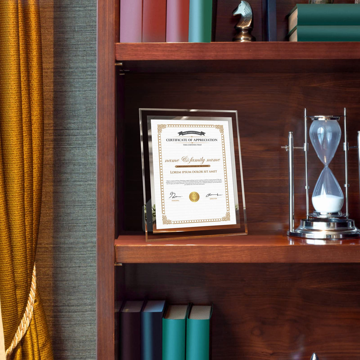 Hoikwo tabletop display setup ideal for reception areas and study desks.