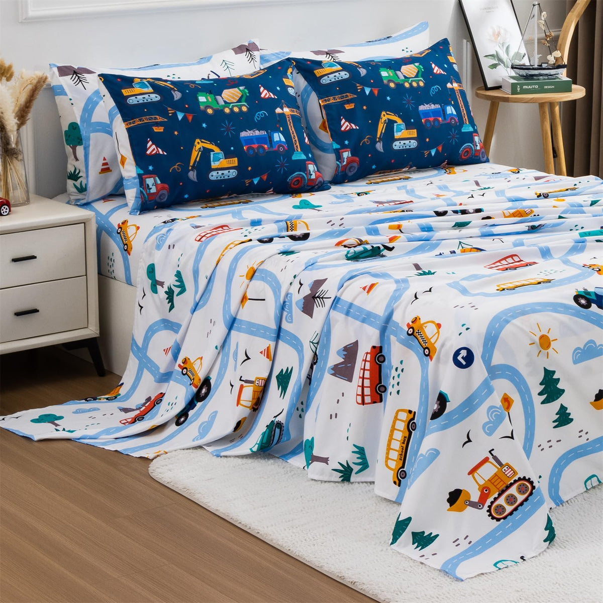 Holawakaka flat sheet and pillowcases deliver soft, dependable warmth.