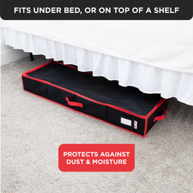 HOLDN’ STORAGE durable 600D material guards your wrapping supplies.