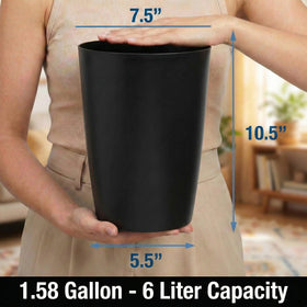 HOLDN’ STORAGE mini waste basket close-up material, durable polypropylene for daily use.