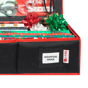 HOLDN’ STORAGE organized system supports stress-free gift wrapping sessions.