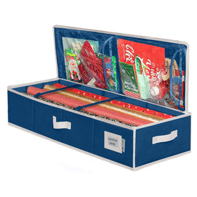 HOLDN’ STORAGE premium wrap paper storage underbed keeps supplies neatly organized.