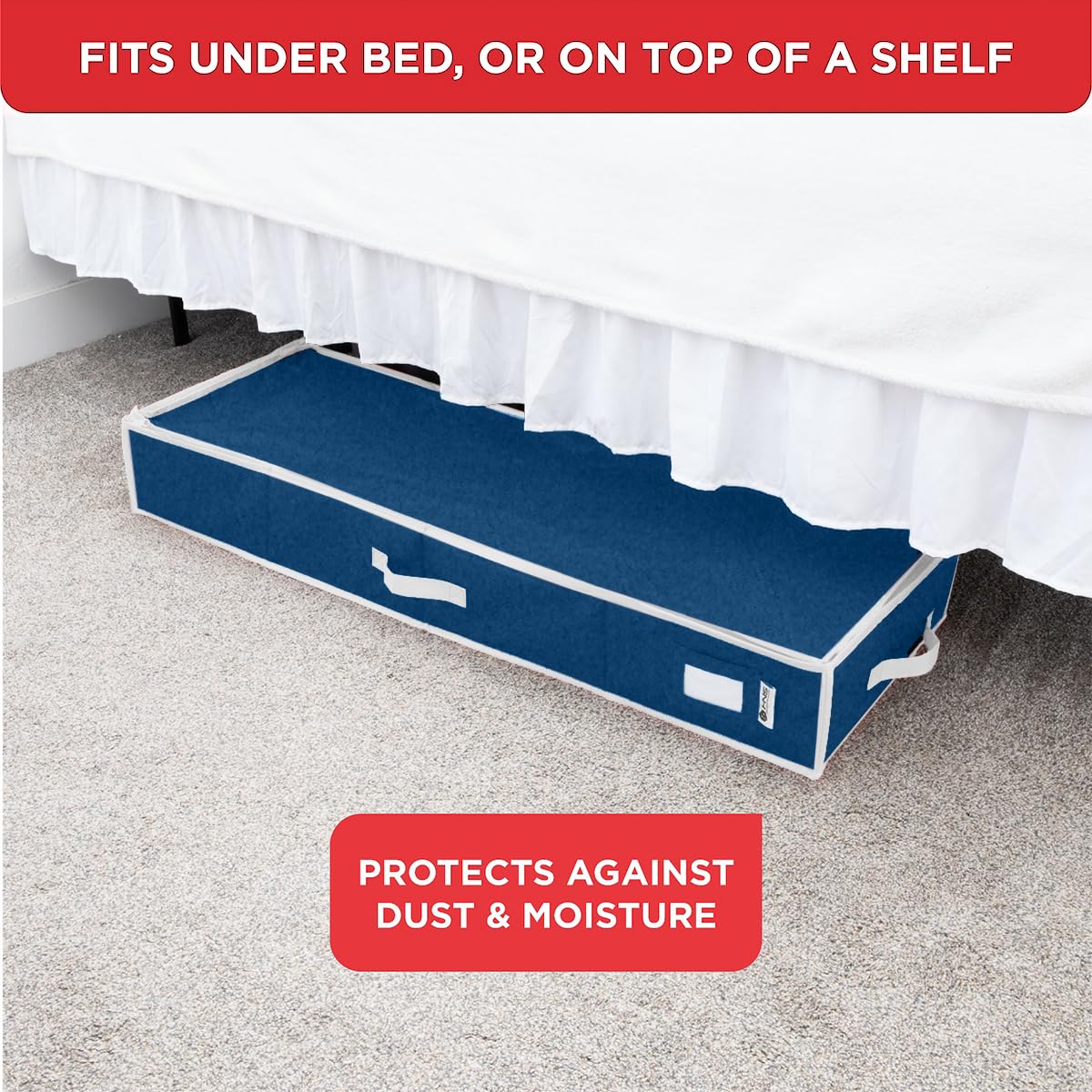 HOLDN’ STORAGE underbed design saves space while keeping wrap supplies accessible.