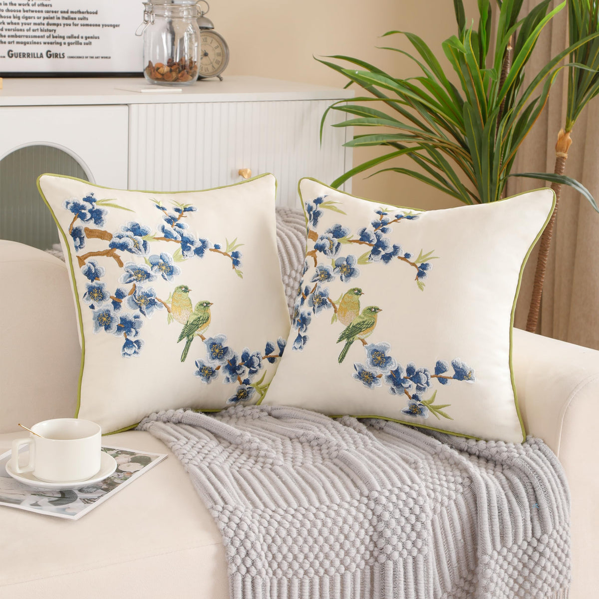 Holibeat pack two pillow covers for easy room refresh.