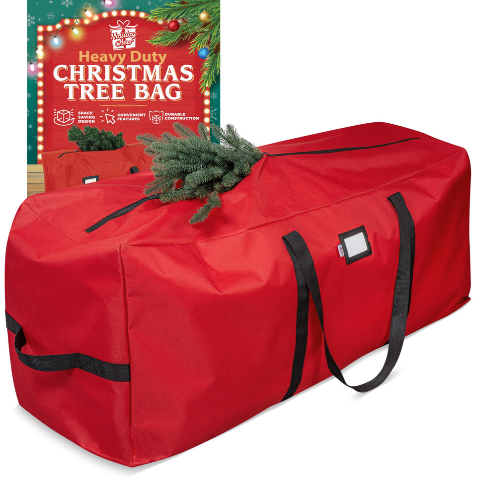 Holiday Cheer 9ft tree storage bag with ample interior space for tall trees.